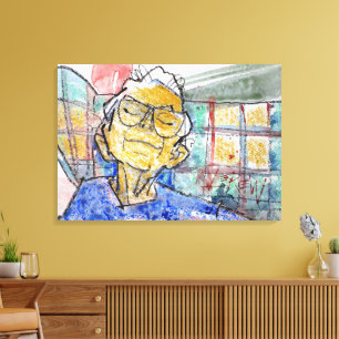 Toile Reposant ses yeux Peinture / Artiste Larry Lerew