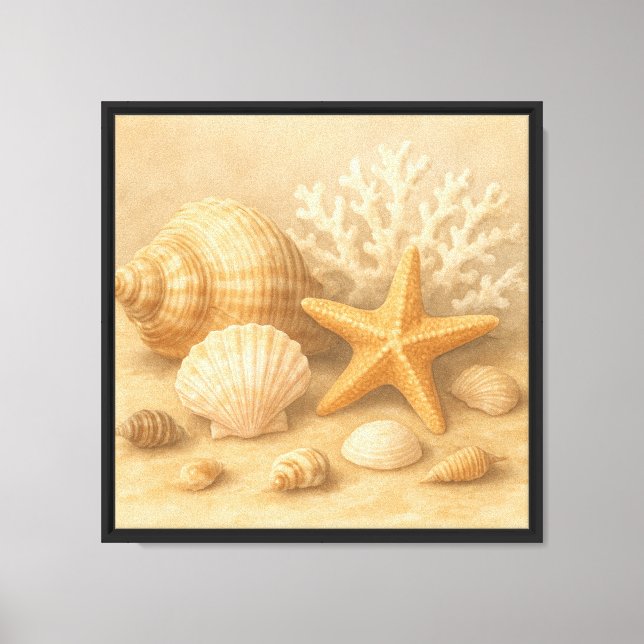 Toile Représentation de la collection Seashell - Vie côt (Recto)