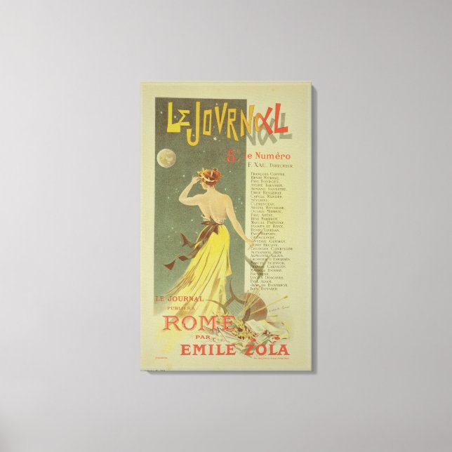 Toile Reproduction d'une affiche publicitaire (Recto)