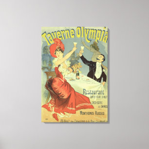 Toile Reproduction d'une publicité par affichage le