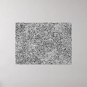 Toile Réseau complexe - Blanc sur noir