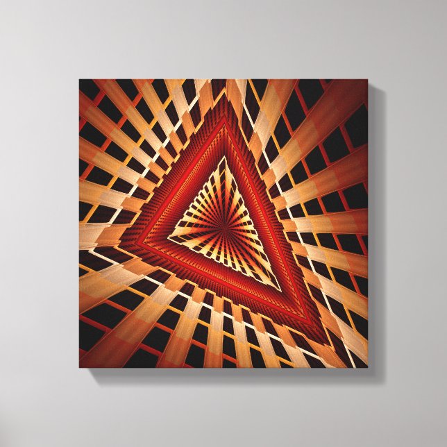 Toile Réseau Fantastique Moderne Fractal Graphique 3D (Recto)