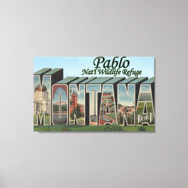 Toile Réserve faunique de Pablo Nat'l, Montana (Recto)