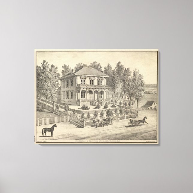 Toile Résidence Curtiss, Woodland (Recto)