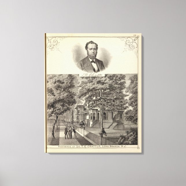 Toile Résidence du Dr TG Chattle, Long Branch (Recto)