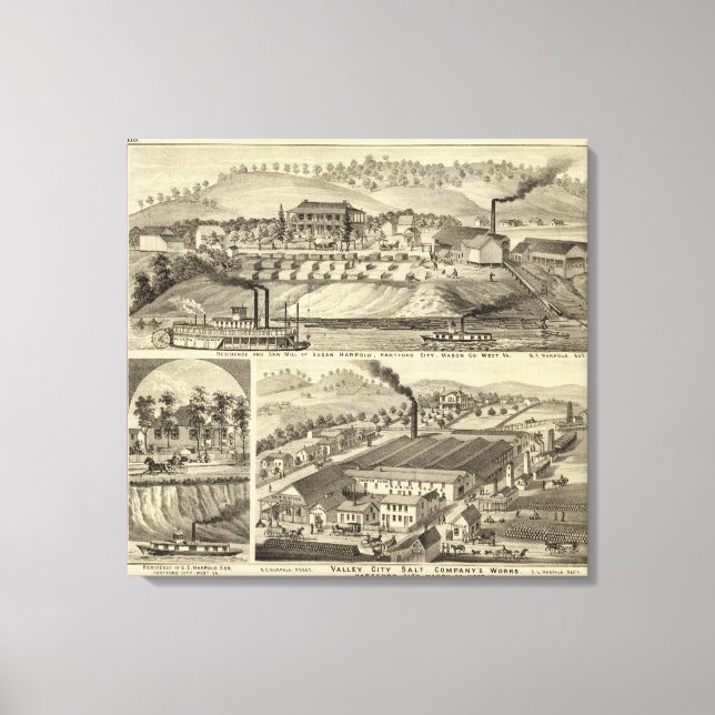 Toile Résidence et scierie de Susan Harpold (Recto)