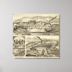 Toile Résidence et scierie de Susan Harpold