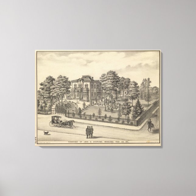 Toile Résidence Stephens, Woodland (Recto)