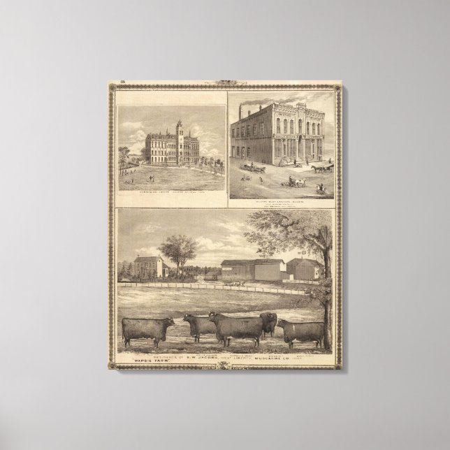 Toile Résidence, West Liberty College (Recto)