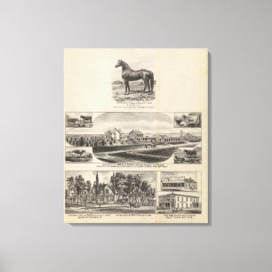 Toile Résidences d'Oxford et d'Abilene, Kansas