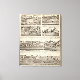 Toile Résidences, fermes et usine, Vandalia, Sandoval