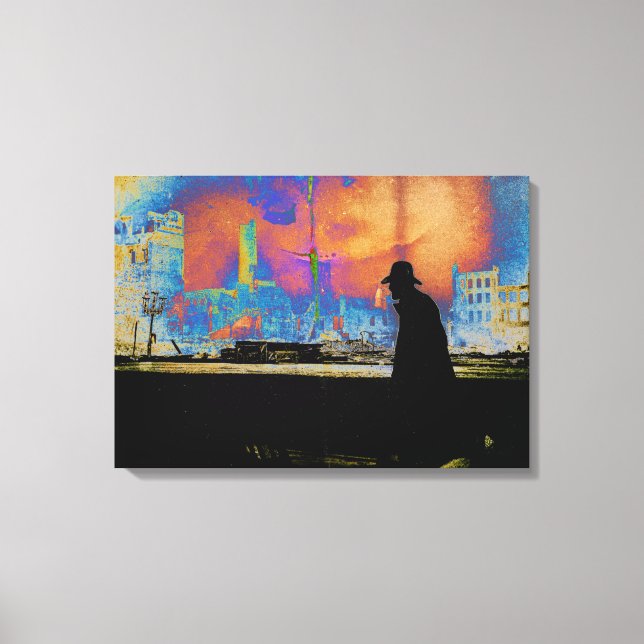 Toile Résilience des Mans Survie aux catastrophes Photo  (Recto)