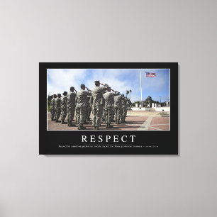 Toile Respect : Citation inspirée 2