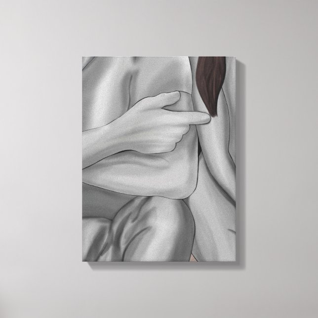 Toile Respiration avant le toucher II – Une pause dans l (Recto)