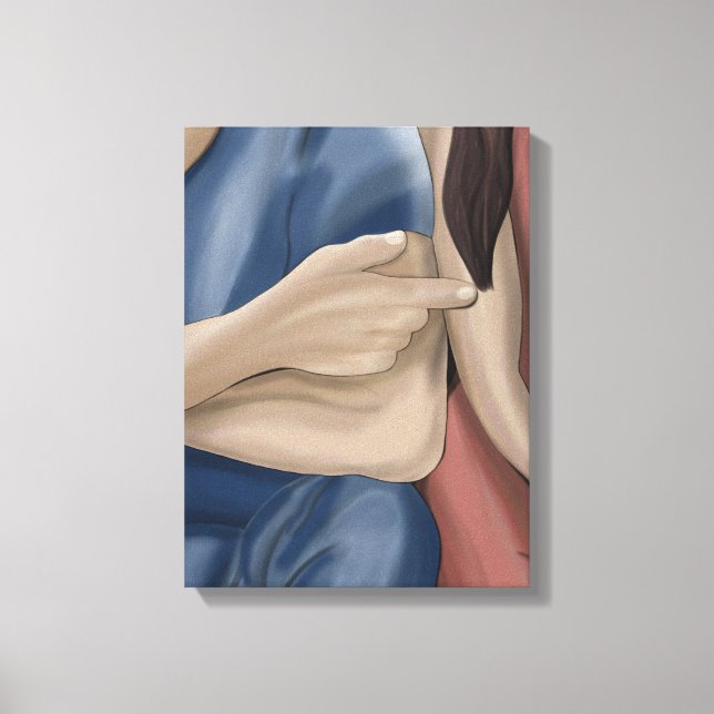 Toile Respiration Avant le Toucher – Une Pause dans le T (Recto)
