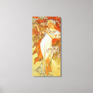 Toile Ressort vintage par Alphonse Mucha