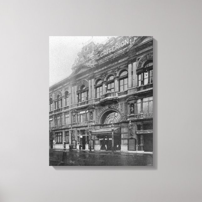 Toile Restaurant et théâtre Criterion, 1902 (Recto)