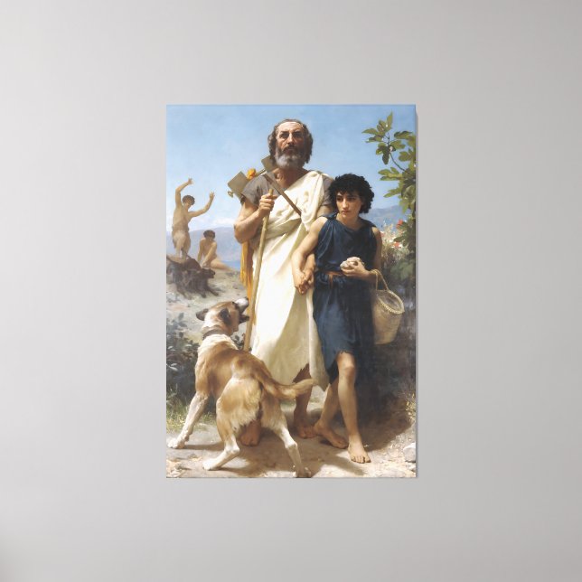 Toile Restauration de Chef-d'œuvre Classique - Père et E (Recto)