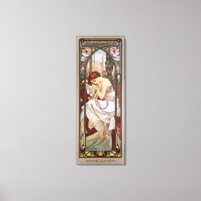 Toile Reste de la nuit par Alphonse Mucha (Recto)
