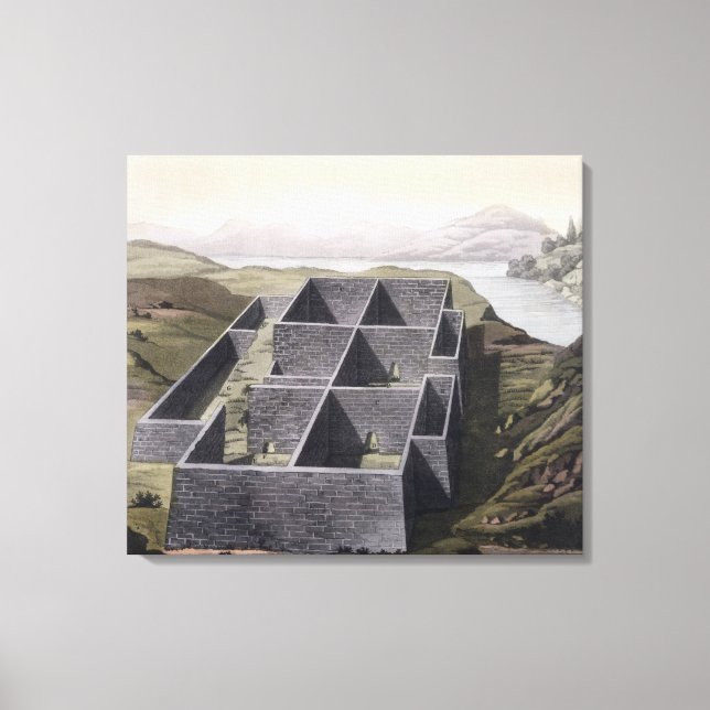 Toile Restes d'un palais inca à Callo, Pérou, de (Recto)