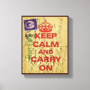 Toile Restez calme et transportez