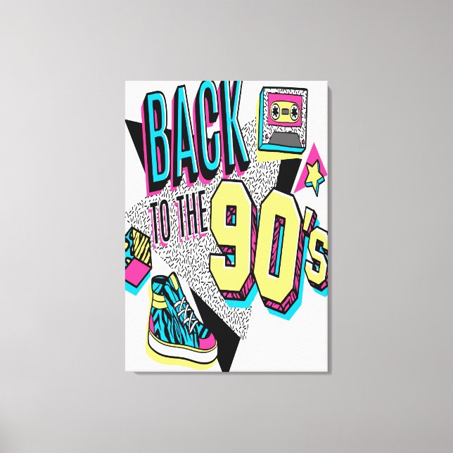 Toile Retour Aux Années 90 (Recto)
