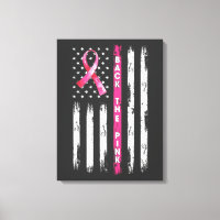 Retourner Le Ruban rose Drapeau Sensibilisation au