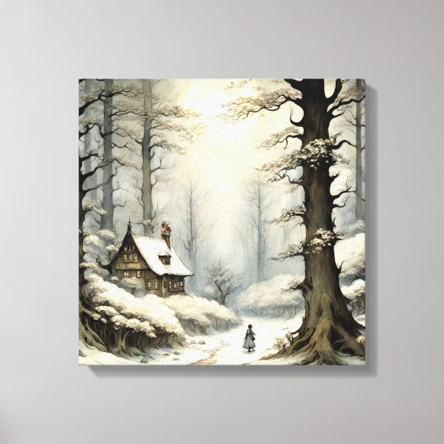 Toile Retraite d'hiver Canvas Art (Recto)