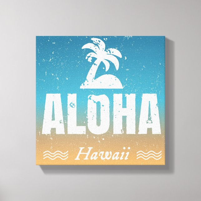 Toile Retro Aloha Hawaii (Recto)