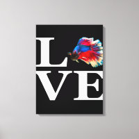 Retro Betta Fish Love |Aquarium Lover