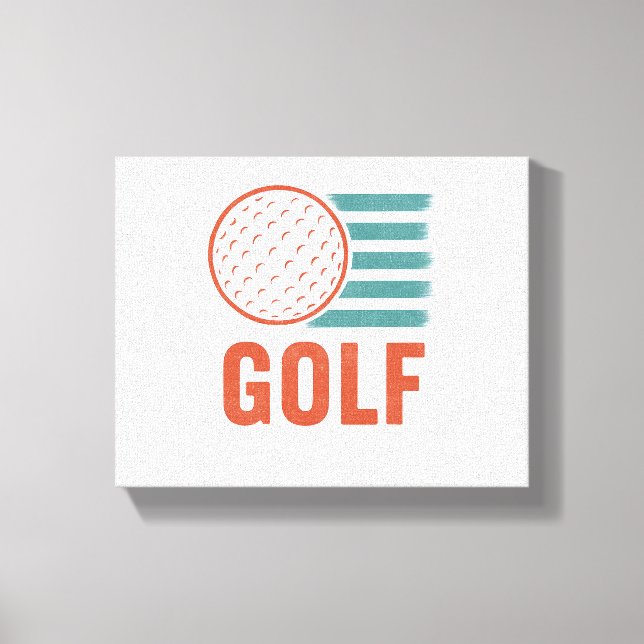 Toile Retro Grunge Golf (Recto)