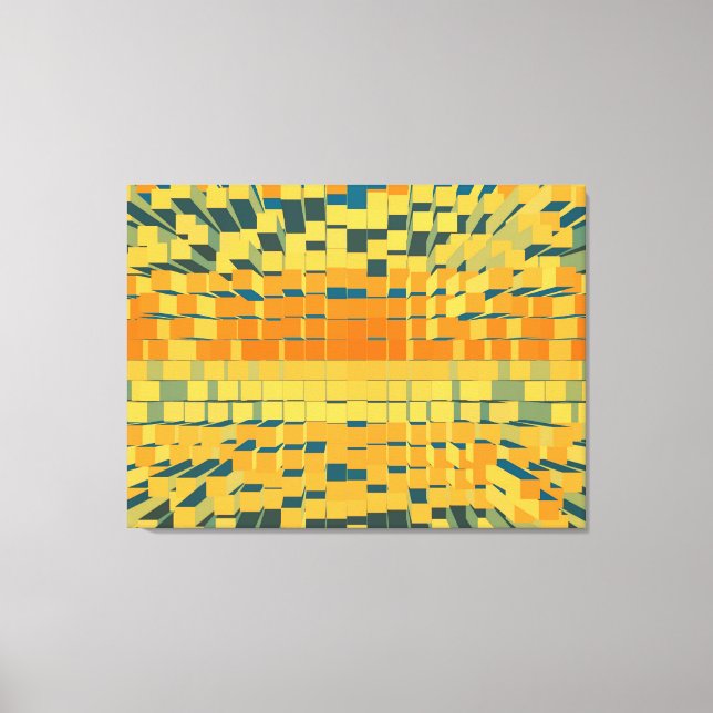 Toile Retro moderne abstraction liquide (Recto)