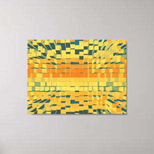 Toile Retro moderne abstraction liquide