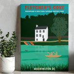 Toile Retro Travel Poster Fletcher's Cove Washington DC<br><div class="desc">Cette toile d'affiche de style rétro présente Fletcher's Cove (Fletcher's Boathouse) sur le site historique national Chesapeake & Ohio Canal à Washington DC. Il est parfait pour tous ceux qui ont passé le week-end à naviguer et à courir le long du vieux canal et chemin de ville.</div>
