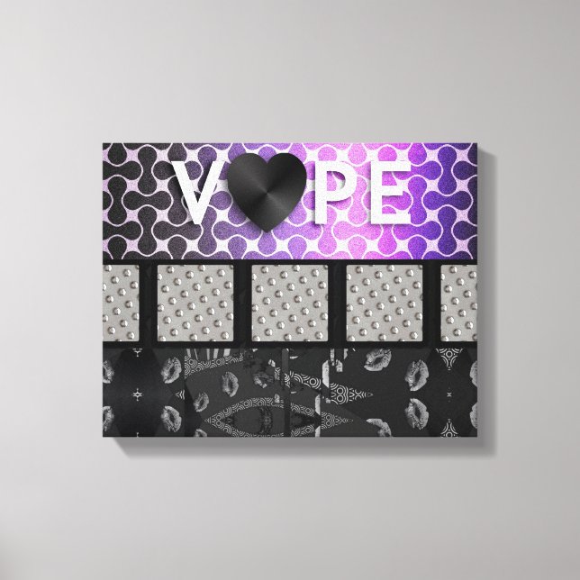 Toile Retro Vape Lips Metal (Recto)