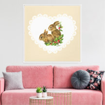 Retro Vintage Coquette Pastel Bébé Animaux Bunny