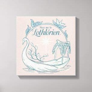 Toile Retrouvez-moi à LOTHLORIEN™ - Bateau cygne