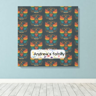 Toile Return Address Label "United Pride Strong Heritage