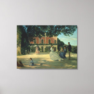 Toile Réunion de famille sur la terrasse à Meric, 1867