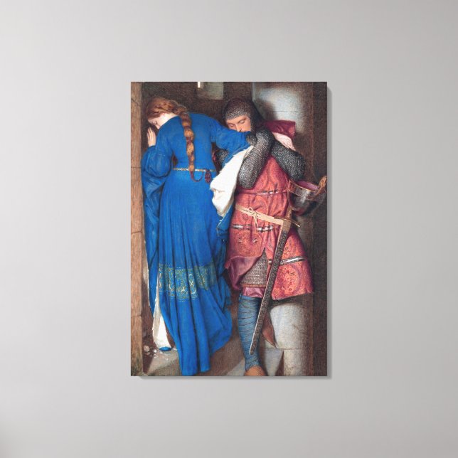 Toile Réunion sur les escaliers à tourelle (par F.W. Bur (Recto)