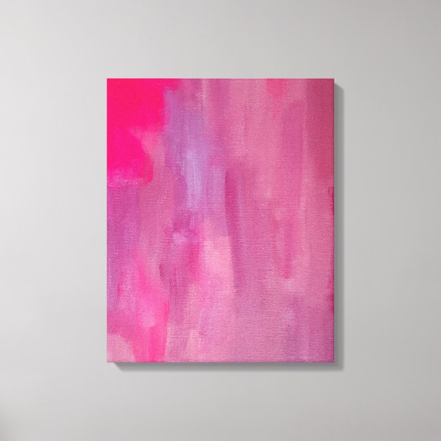 Toile Rêve rose Art Abstrait (Recto)