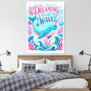 Toile Rêver à travers les vagues