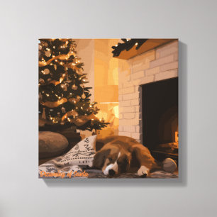 Toile Rêver de Père Noël