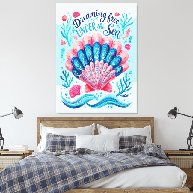 Toile Rêver libre sous la mer (Insitu(Chambre))