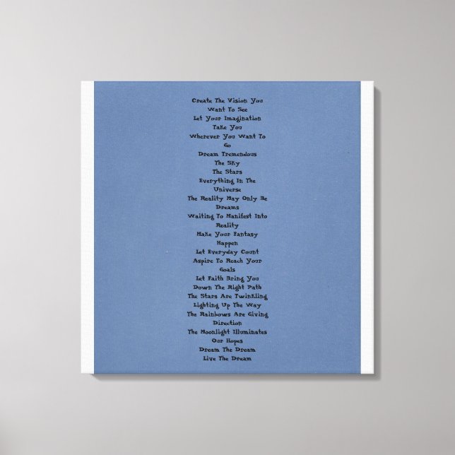 Toile Rêver terrible (Recto)