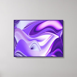 Toile Rêves de neige violette, Art de arc-en-ciel de fan