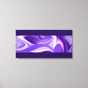 Toile Rêves de neige violette, Art de fantaisie abstrait