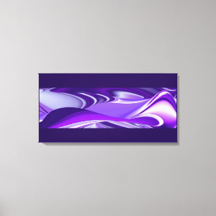 Toile Rêves de neige violette, Art de fantaisie abstrait