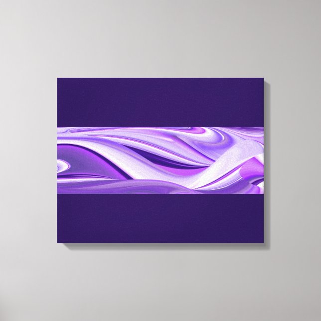 Toile Rêves de neige violette, Imaginaire Abstrait Arc-e (Recto)