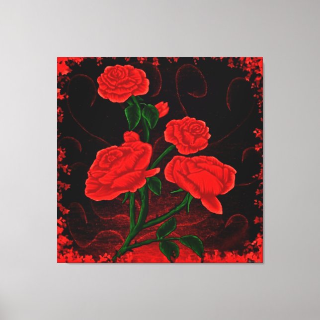 Toile Rêves de velours cramoisi (Recto)